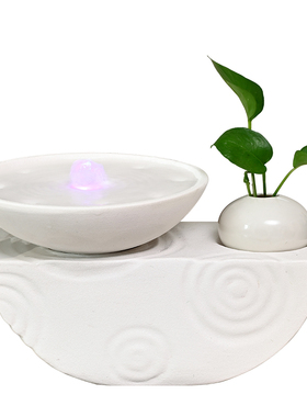 循环流水摆件客厅茶室桌面