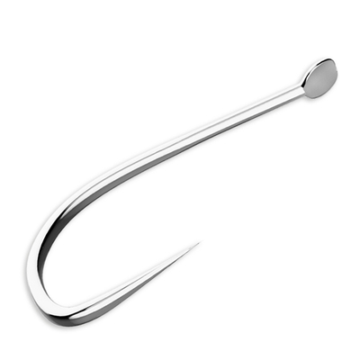 碳钢白袖鱼钩碳钢长柄平打碳钢散装有倒刺无刺罗非白条鲫鱼钩袖钩