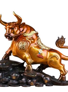 办公室生肖牛铜金岁月金属办公室