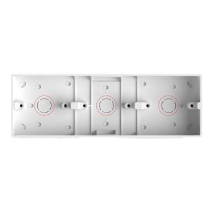 86型明装底盒加高开关插座线盒PVC线槽明盒加厚底座明线盒接线盒