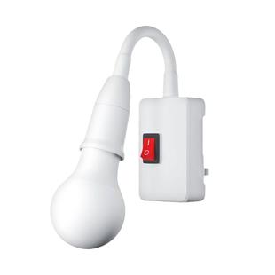 led插座灯带开关家用卧室床头灯壁灯插电小夜灯三插灯头螺口灯泡