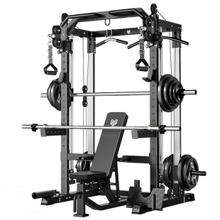 史密斯综合训练器家用健身飞鸟高位下拉多功能深蹲卧推一体龙门架
