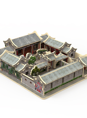 北京四合院文创纪念品伴手礼摆件