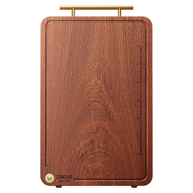 双枪整木乌檀木菜板防霉抗菌家用切菜板实木砧板案板厨房专用砧板