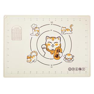 优奥揉面垫硅胶面板加厚食品级抗菌擀面垫案板切面刀面棒70×50cm