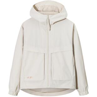 安踏工装风休闲外套女士薄款防风夹克梭织运动上衣风衣162537611N