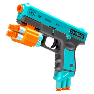 儿童移动轨道射击打靶软弹枪电动标靶自动计分亲子互动玩具软弹枪