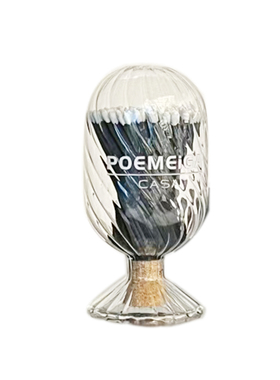 POEMEiGA/香薰蜡烛专用火柴10cm长杆黑色轻奢高级瓶装老式点火器