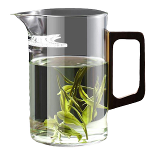 高硼硅玻璃绿茶泡茶器月牙公道杯茶漏一体分茶器过滤泡茶壶茶具
