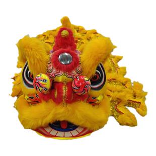 新型儿童舞狮10寸12寸泡沫舞狮头狮子头佛山醒狮表演道具双人狮