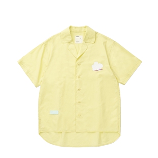 ROARINGWILD  咆哮野兽 主线 淡黄色花瓣领短袖衬衫【热销中】