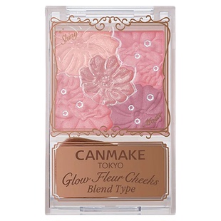 canmake/井田花瓣腮红日本砍妹五色雕花腮红自然元气渐变初学者