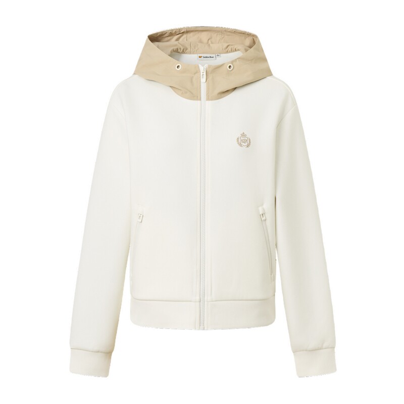 【夏季新品】GOLDEN BEAR/金熊女士2026年休闲连帽卫衣拉链开衫