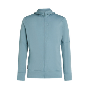 icebreaker 100%纯美利奴羊毛男260 Quantum拉链外套户外徒步运动