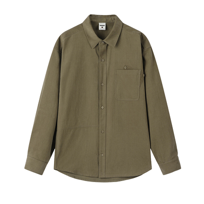 兔先森春秋复古重磅长袖衬衫外套