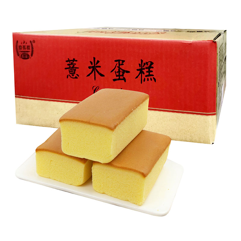 小米薏米纯蛋糕整箱人代餐零食