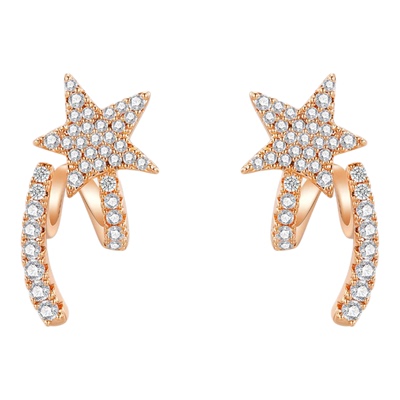 GXIAOXIAO时尚百搭五角星耳环