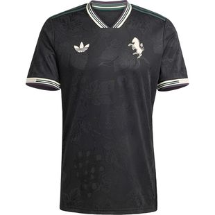 Adidas/阿迪达斯正品三叶草男士耐穿V领套头透气足球短袖KC3487