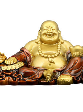 【纯铜】弥勒佛车内饰品摆件