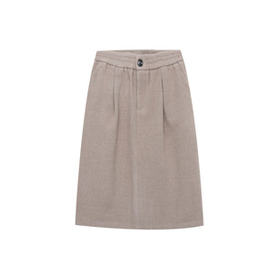 木岸muan回忆录半裙定制高级390克老钱百搭半身裙女D-F8-6911-1