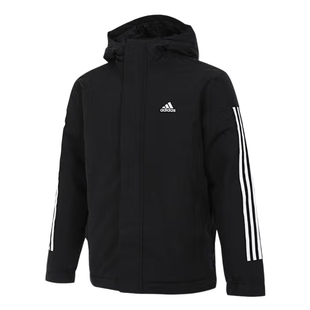 adidas阿迪达斯秋冬新款男子中棉夹克连帽外套上衣保暖棉服IX8884