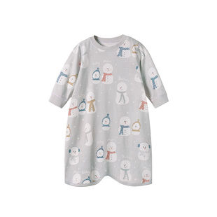 10A儿童睡袍宝宝睡衣秋冬纯棉a类男童睡袋春秋季长袖护肚女童睡裙