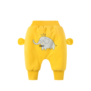 宝宝棉裤大pp裤秋冬装保暖夹棉男婴儿女加厚加绒屁屁裤外穿长裤子