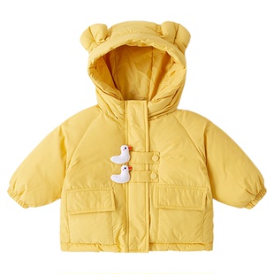 嘟嘟家宝宝棉服三层夹棉儿童棉袄男童女童加厚外套冬季保暖童装潮
