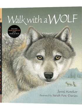 与狼同行 英文原版 Walk with a Wolf Read Listen & Wonder系列 英文版 进口英语原版书籍