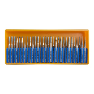 3mm黄盒合金磨头 电镀金刚石打磨粒 金属玉石抛光工具 金刚砂磨棒