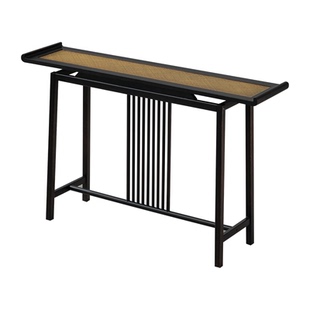 新中式玄关台桌入户条案端景台仿古简约小案几供桌靠墙高端窄条桌