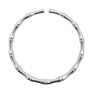 银手镯纯银女足银9999竹节手镯实心年轻款开口式小众镯子女士女生