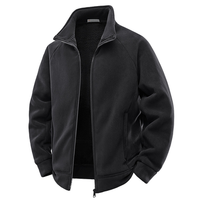 贵人鸟摇粒绒外套男加绒开衫卫衣