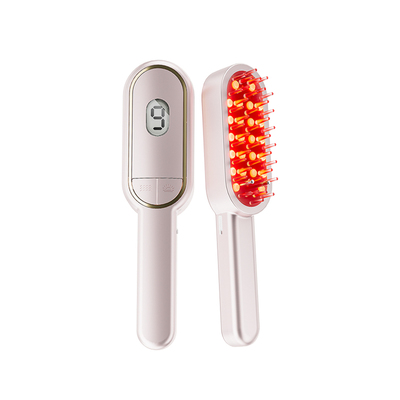 LLLT爆闪红光蓝光导液按摩生发梳