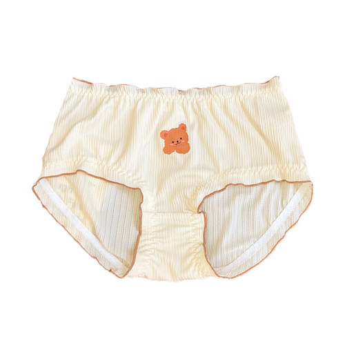 小甜橘大码内裤女胖mm200斤夏季薄款简约甜美风胖妹妹舒适中高腰