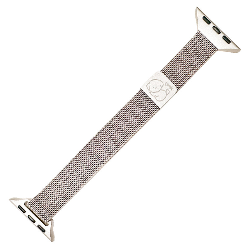 QALUO新款细款米兰尼斯金属磁吸表带适用apple watchS12/S11表带iwatch10苹果手表se9876代