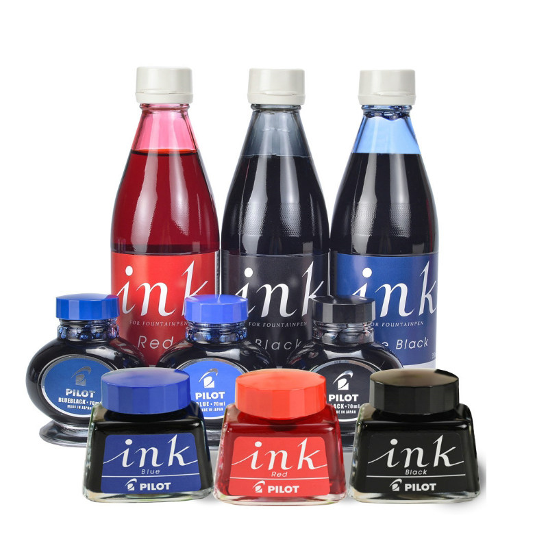 日本百乐PILOT INK-350优质钢笔墨水大容量 不堵笔头非碳素墨水