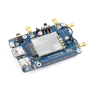 树莓派 高通骁龙X62 SIM8262E-M2 3/4/5G通信扩展板模块 带外壳