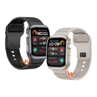 适用华为WATCH D2手表运动粒感硅胶表带智能血压手环二代专用一体透气腕表带夏季男士配件女士气囊