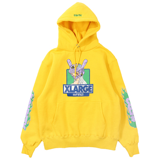 FR2 X XLARGE 联名印花帽衫 HOODIE 连帽卫衣