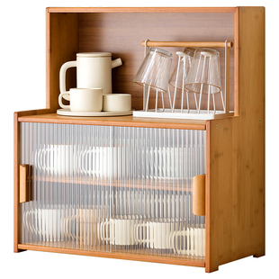 杯架收纳杯子收纳柜茶具防尘水杯置物架架子台面杯子柜桌上收纳架