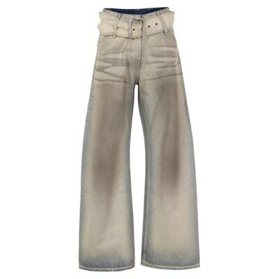 ACNE STUDIOS 秋冬新款女士做旧直筒牛仔裤银泰百货精品301574