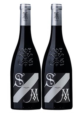 泽巍世家南北隆河贰号干红葡萄酒750ml*2法国原瓶进口红酒 正品
