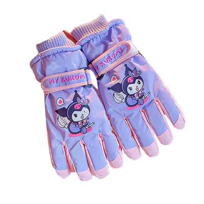 儿童滑雪手套冬天保暖加绒加厚防风防水骑行玩雪女童小孩学生手套