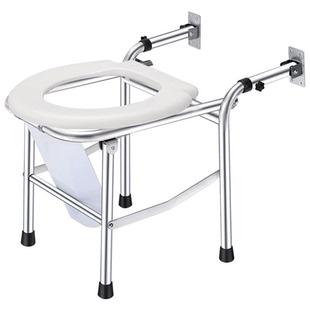 蹲厕坐便凳老人不锈钢坐便椅蹲坐两用坐便器结实蹲坑式改壁挂马桶