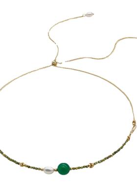 小众原创流翠水晶叠戴项链