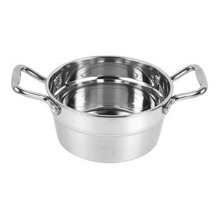 不锈钢加深双耳大碗16CM麻辣烫碗螺蛳粉水煮鱼酸菜鱼毛血旺碗带盖