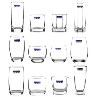 乐美雅6只装加厚透明耐热玻璃杯