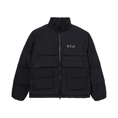 PolarSkateCo立领刺绣羽绒服