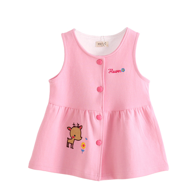 儿童马甲春秋装小鹿百搭无帽